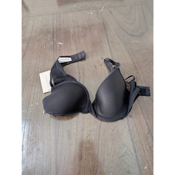 NWT GOSSAMER MESH CONVERTIBLE T SHIRT BRA - BLACK - 30 / D - Picture 1 of 5